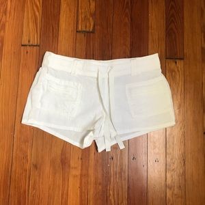 Women's White Shorts /  lounge shorts